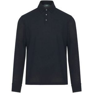 Zanone, Heren, Tops, Zwart, Maat: L Katoen,