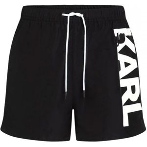 Karl Lagerfeld - Zwemshorts - Zwart/Wit - Logoprint