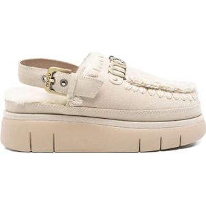 Mou, Dames, Schoenen, Beige, Maat: 39 EU Wol,