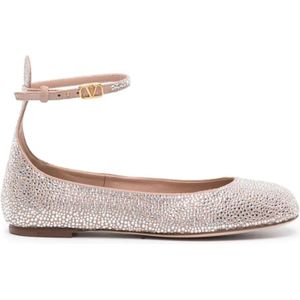 Valentino Garavani, Dames, Schoenen, Grijs, Maat: 36 EU Satijn,