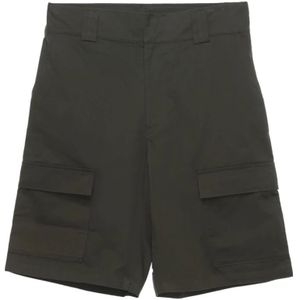 Gr10K, Heren, Korte broeken, Bruin, Maat: M Katoen,