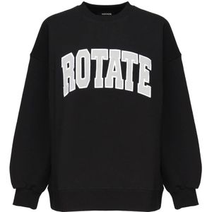Rotate Birger Christensen, Dames, Sweatshirts & Hoodies, Zwart, Maat: XS