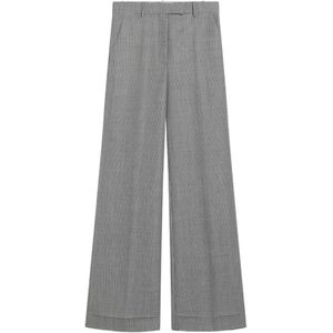 Valentino Garavani, Dames, Broeken, Grijs, Maat: S Wol,