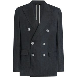 Dolce & Gabbana, Heren, Jassen, Grijs, Maat: XL