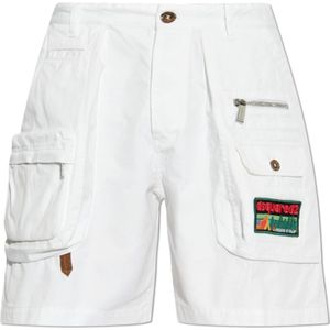 Dsquared2, Heren, Korte broeken, Wit, Maat: S Katoen,