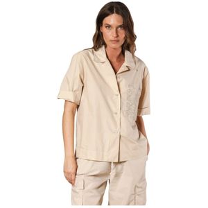 Mason's, Dames, Blouses & Shirts, Geel, Maat: 2XS Katoen,