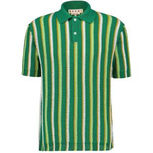 Marni, Heren, Tops, Groen, Maat: M Katoen,