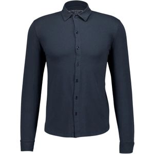 Majestic Filatures, Heren, Overhemden, Blauw, Maat: 2XL Katoen,