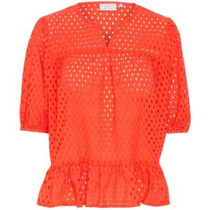 Kaffe - Grenadine Blouse - Oranje - Dames