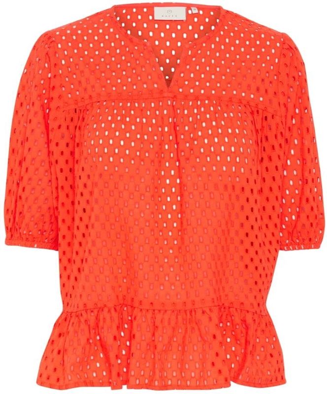 Kaffe - Grenadine Blouse - Oranje - Dames