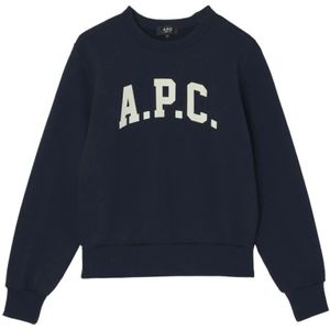 A.p.c., Heren, Sweatshirts & Hoodies, Zwart, Maat: M Katoen,