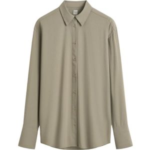 TotêMe, Dames, Blouses & Shirts, Beige, Maat: S Wol,