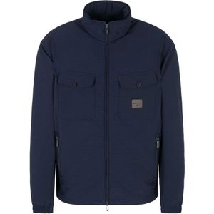 Emporio Armani, Heren, Jassen, Blauw, Maat: S