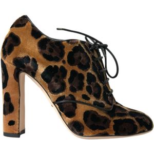 Dolce & Gabbana, Dames, Schoenen, Bruin, Maat: 36 EU Leer,