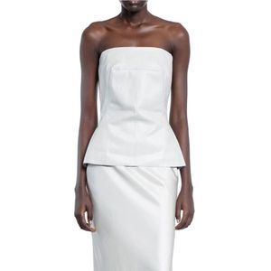 Rick Owens, Dames, Tops, Wit, Maat: XS Katoen,