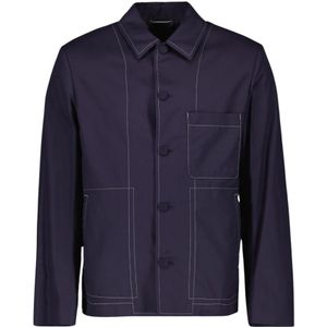 Dior, Heren, Jassen, Blauw, Maat: M Katoen,