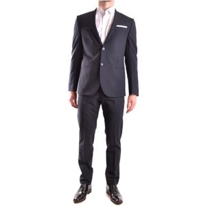 Daniele Alessandrini, Heren, Pakken, Blauw, Maat: XL Wol,