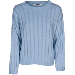 Mauro Grifoni, Dames, Truien, Blauw, Maat: XS Katoen,