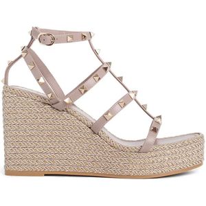 Valentino Garavani, Dames, Schoenen, Beige, Maat: 41 EU Leer,