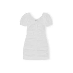 Ganni Dag korte jurk , White , Dames , Maat: L