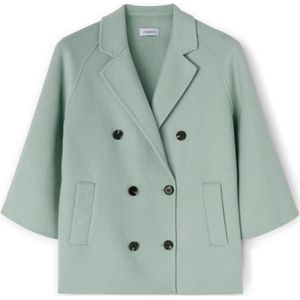 Motivi, Dames, Mantels, Groen, Maat: XS Wol,