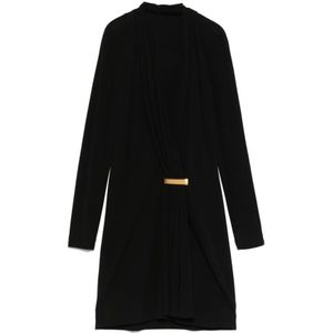 Tom Ford, Dames, Jurken, Zwart, Maat: S Viscose,