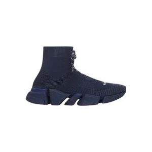 Balenciaga Ultra-Lichte 3D Mesh Hardloopschoenen , Blue , Heren , Maat: 39 EU