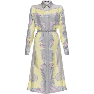 Versace, Dames, Jurken, Veelkleurig, Maat: XS Zijde,