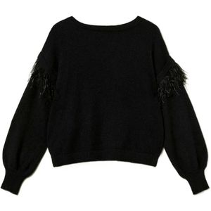 Twinset, Dames, Truien, Blauw, Maat: XS Polyamide,