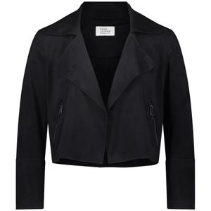 vera mont, Dames, Jassen, Zwart, Maat: M Leer,