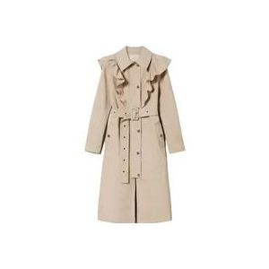 Twinset Winter Jassen , Beige , Dames , Maat: XS