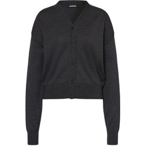 Jacquemus, Dames, Truien, Grijs, Maat: XS Wol,