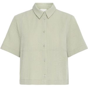 Ichi, Dames, Blouses & Shirts, Groen, Maat: XL Viscose,