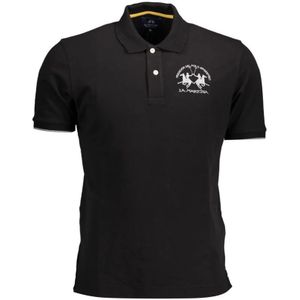 La Martina - Poloshirt - Zwart - Katoen