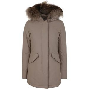 Woolrich Luxe Arctic Raccoon Parka , Brown , Dames , Maat: M