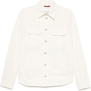 Brunello Cucinelli, Heren, Jassen, Beige, Maat: S