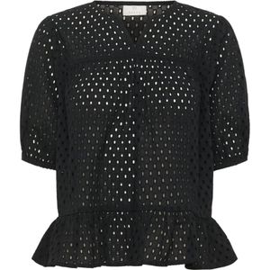 Kaffe - Diep Blouse - Zwart - Dames