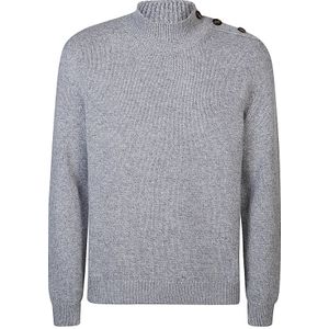 Eleventy, Heren, Truien, Grijs, Maat: S Wol,