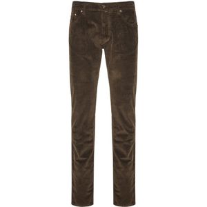 Jacob Cohën, Heren, Broeken, Bruin, Maat: W40 Corduroy,
