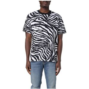 Versace Jeans Couture, Heren, Tops, Zwart, Maat: M