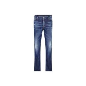 Dsquared2 Vintage Slim-Fit Stretch-Denim Jeans , Blue , Heren , Maat: S