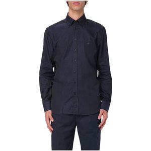 Etro, Heren, Overhemden, Blauw, Maat: M Katoen,