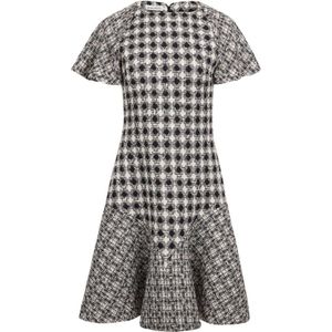 Nina Ricci, Dames, Jurken, Zwart, Maat: 2XS Tweed,