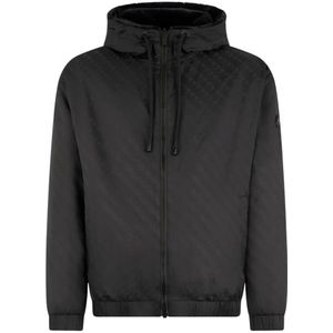 Moose Knuckles, Heren, Jassen, Zwart, Maat: M Poliester,