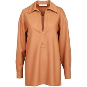 Philosophy di Lorenzo Serafini, Dames, Blouses & Shirts, Bruin, Maat: 2XS Wol,