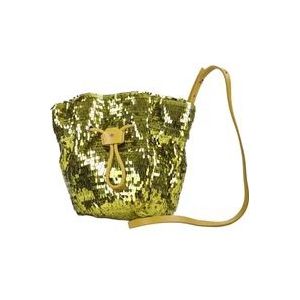 Dsquared2 Groene Schoudertas met Payettes , Green , Dames , Maat: ONE Size