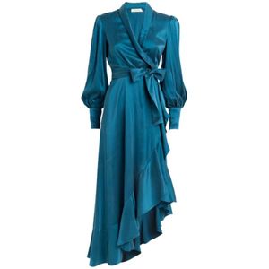Zimmermann, Dames, Jurken, Blauw, Maat: S Zijde,
