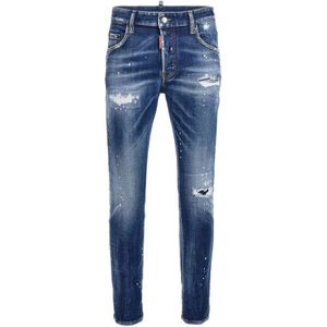 Dsquared2, Heren, Jeans, Blauw, Maat: S Katoen,