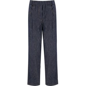 Brunello Cucinelli, Dames, Broeken, Blauw, Maat: S Denim,