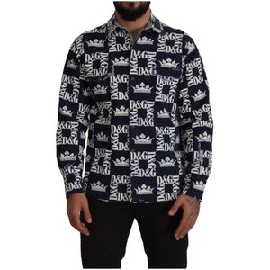 Dolce & Gabbana, Heren, Overhemden, Veelkleurig, Maat: XL Katoen,